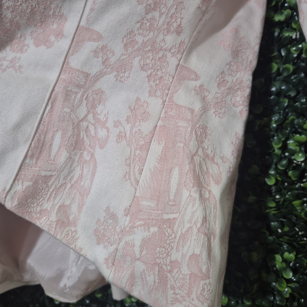 Talbots Pastel Pink Patterned Blazer - Picture 6 of 8